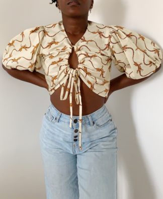 blouse femme, made in france, fabriqué à la main, imprimé animal