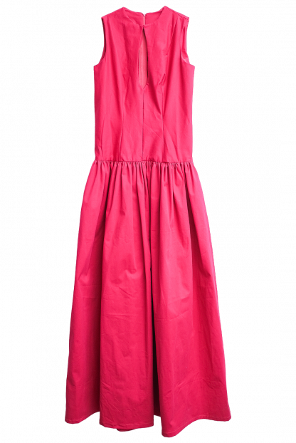 La robe longue LOUISE fuchsia