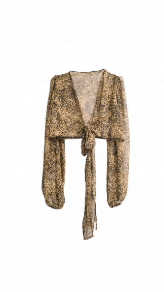 Le top cache-coeur GENESSY leopard