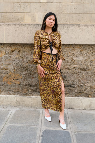 La jupe AGATHE leopard