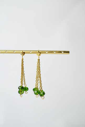 Boucle d'oreille EMILY vert