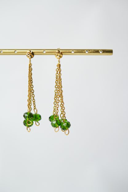 Boucle d'oreille EMILY vert – Image 2